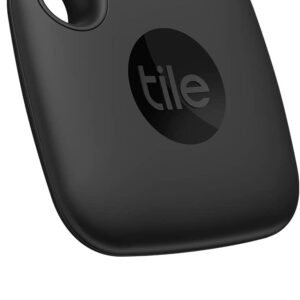 Tile Mate (2022) Bluetooth Trova oggetti, 1 Pezzo, Portata rilevamento 60m, compatibile con Alexa, Google Home, iOS e Android, Trova chiavi, telecomandi e altro, Nero