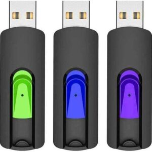 Vansuny Chiavette USB 64GB da 5 Pezzi Pendrive USB 3.0 64 GB con Design Retrattile USB Unità Flash 64 Giga Memoria USB per Laptop PC Desktop, Pennette USB Portatile Colorato 5 Unità USB Stick