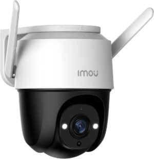 Imou Telecamera WiFi Esterno 1080p con Visione Notturna a Colori, IP66 Telecamera WiFi di Sorveglianza con Copertura Visiva a 360 °, Rilevamento Umano con Faretto e Sirena, Audio Bidirezionale,Cruiser