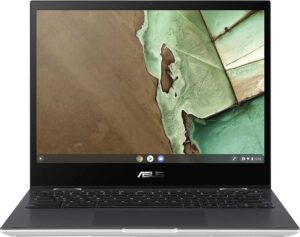 ASUS Chromebook CM3200FM1A#B09R2BDZ4N, Notebook con Monitor 12" Touchscreen Glossy, MediaTek Kompanio 820, RAM 4GB, 64GB eMMC, Chrome OS, Argento