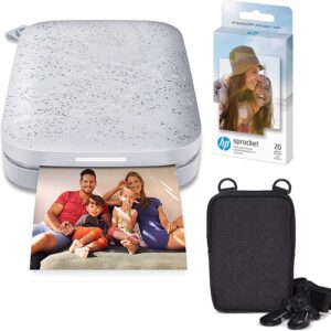 HP Sprocket Stampante Fotografica istantanea Portatile 2x3 Pollici (Bianca) Zink Pacchetto di Carta
