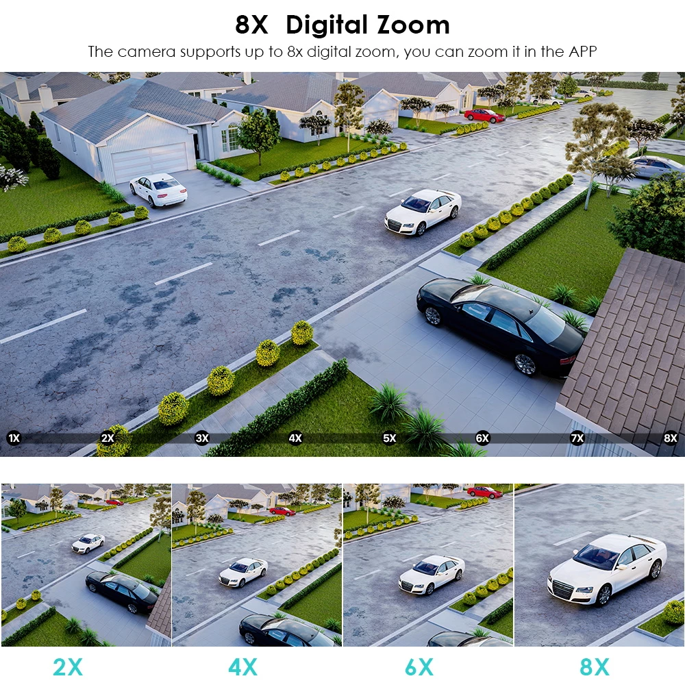 BESDER 8MP 4K 8x Hybrid Zoom 2.8 + 12mm Dual Lens PTZ IP Camera WiFi Human Detection 4MP Audio Security videocamera di sorveglianza 2 BESDER 8MP 4K 8x Hybrid Zoom 2.8 + 12mm Dual Lens PTZ IP Camera WiFi Human Detection 4MP Audio Security videocamera di sorveglianza - immagine 2