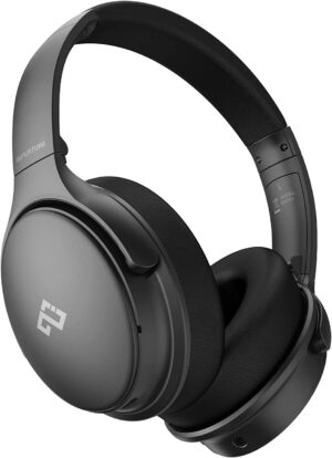 Cuffie cancellazione Attiva Rumore, INFURTURE Cuffie Bluetooth, Cuffie senza fili Cuffie TV, Cuffie Over Ear, 40 Ore di ripr, Bassa latenza, Cuscinetti in Memory Foam, da Viaggio e per l’Ufficio a casa