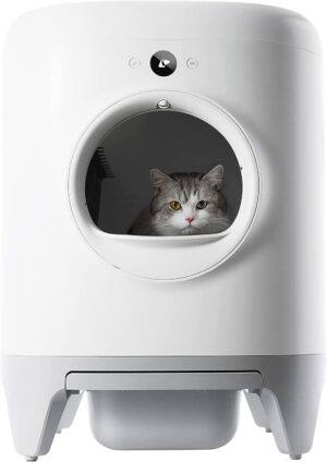 PETKIT Pura X Lettiera per gatti autopulente , XSecure/Rimozione dell'odore/Controllo dell'APP Lettiera automatica per più gatti