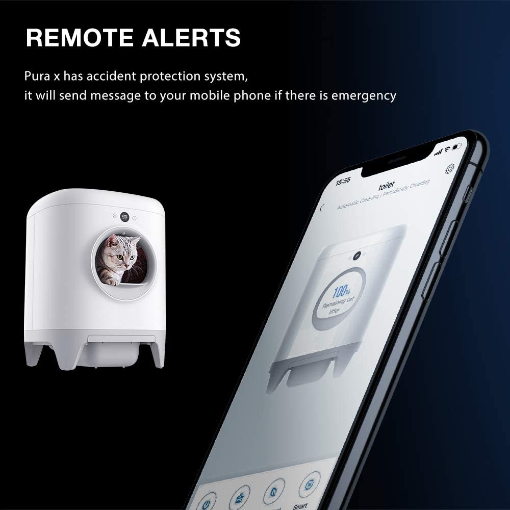 PETKIT Pura X Lettiera per gatti autopulente , XSecure/Rimozione dell'odore/Controllo dell'APP Lettiera automatica per più gatti 5 PETKIT Pura X Lettiera per gatti autopulente , XSecure/Rimozione dell'odore/Controllo dell'APP Lettiera automatica per più gatti - immagine 5