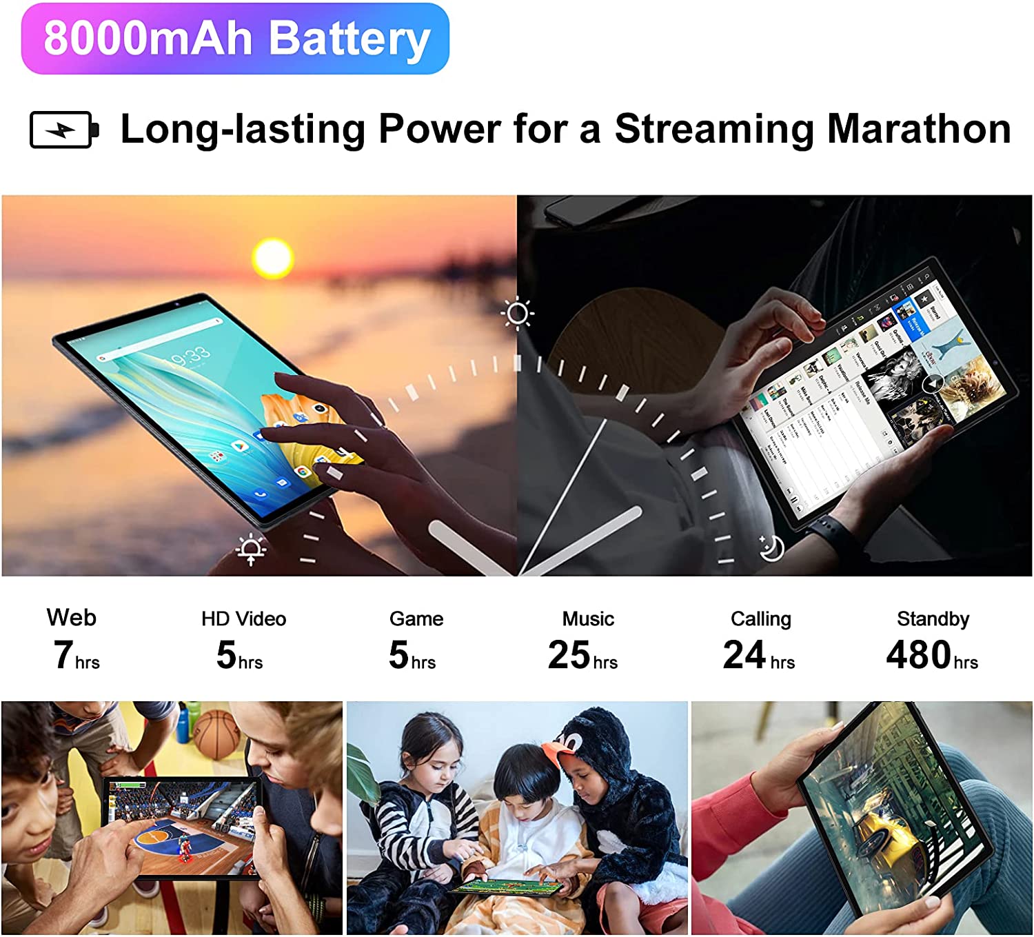2022 Tablet 10 Pollici FACETEL Tablet Android 11 con 5G WiFi, Octa-Core 1.6 GHz | 4GB + 64GB TF 128GB | FHD | 8000mAh | 5MP + 8MP | Bluetooth, Tablet con Tastiera e Penna - Nero 2 2022 Tablet 10 Pollici FACETEL Tablet Android 11 con 5G WiFi, Octa-Core 1.6 GHz | 4GB + 64GB TF 128GB | FHD | 8000mAh | 5MP + 8MP | Bluetooth, Tablet con Tastiera e Penna - Nero - immagine 2