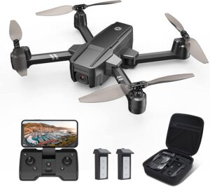 Holy Stone HS440 Drone con telecamera 1080P, quadricottero RC pieghevole con 2 batterie da 40 minuti di volo lungo, trasmissione FPV, controllo vocale, sensore di gravità per principianti