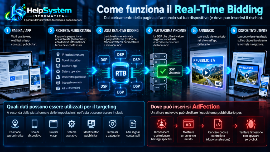 AdFection: può bastare vedere una pubblicità per essere spiati? 7 cose da sapere 2 AdFection: asta Real-Time Bidding e targeting pubblicitario