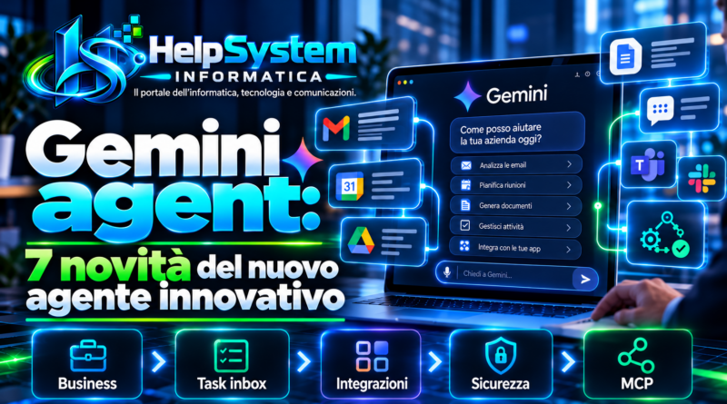Gemini agent: 7 novità del nuovo agente innovativo di Google