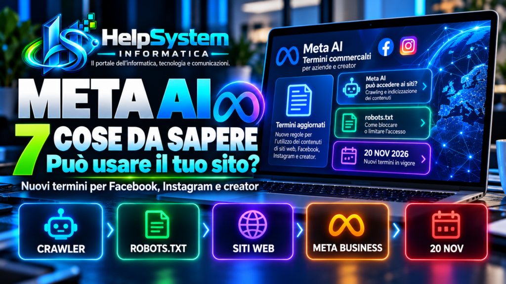 Meta AI può usare il tuo sito? 7 cose da sapere sui nuovi termini 9 Meta AI e nuovi termini per siti collegati a Facebook e Instagram