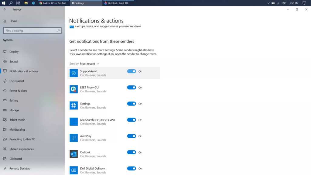 impostazioninotifiche Helpsystem Informatica