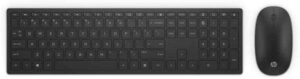 HP - PC Pavilion 800, Combo Mouse e Tastriera Wireless, Indicatori LED, Ricevitore Nano USB, Qwerty Layout Italiano a Tre zone, Compatibile con Windows 11, Design Sottile, Leggero e Compatto, Nero