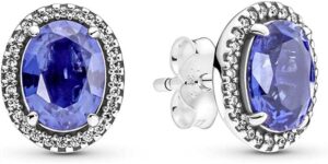 Pandora - Orecchini argento sterling zirconia_cubica Donna, Argento, 10,8mm - 290040C01