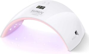 Lampada Asciuga Unghie, Lampada per Unghie LED UV SUNUV 36W con Sensore Automatico, Schermo LCD per Manicure e Pedicure a Casa e da Salone