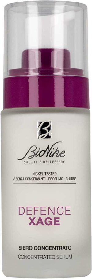 Bionike Defence Xage Ultimate - Siero Concentrato Viso Anti Age, per Pelli Sensibili e Intolleranti, Energizza e Leviga Contrastando le Rughe Profonde, Dona Luminosità e Setosità, 30 ml