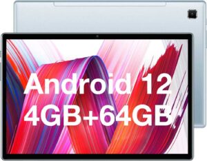 TECLAST Tablet-Android-12 P20S Tablet-10-Pollici 4GB RAM+64GB ROM(TF 1TB), Octa Core 2.0 GHz, Dual 4G SIM/SD LTE, FHD 800x1280, 5G WiFi, 2 Speaker, BT 5.0/Camera 2+5MP/6000 mAh/GPS/Gyro/Type-C