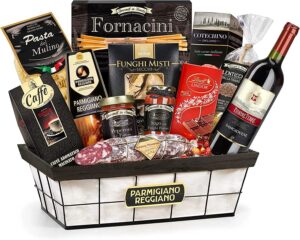 Cesto Natalizio Regalidea "Delizie" con specialità gastronomiche in Confezione Regalo per Natale