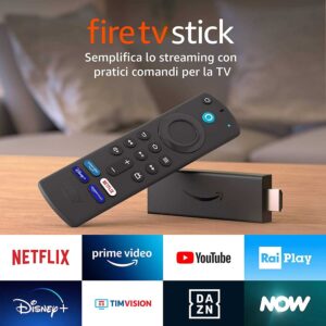 Fire TV Stick con telecomando vocale Alexa (con comandi per la TV) | Streaming in HD