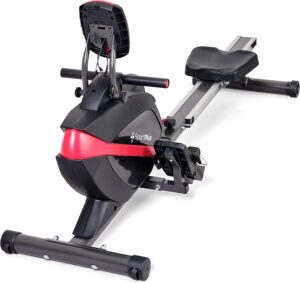 SportPlus Vogatore per uso domestico | Con o senza compatibilità con le app, pieghevole, sistema di frenatura magnetica a bassa rumorosità, 8 livelli di resistenza, massa volanica 8 kg, sedile per vogatore con cuscinetto a sfera