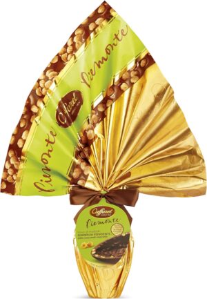 Caffarel Uovo di Pasqua al Gianduia Fondente con granella di nocciole IGP, Piemonte Nuova Ricetta 380g