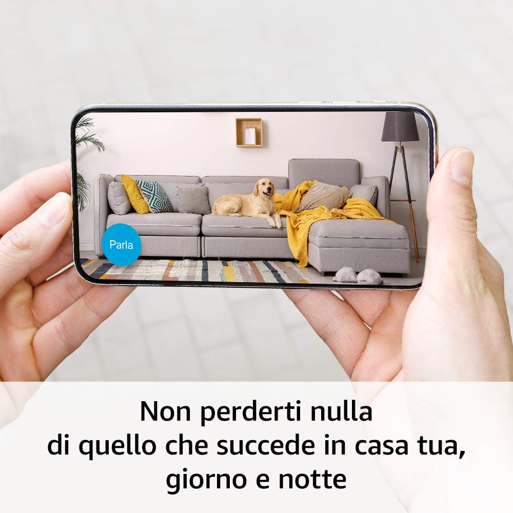 Blink Indoor, Videocamera di sicurezza in HD, senza fili, batteria autonomia 2 anni, rilevazione movimento, comunicazione bidirezionale, compatibile con Alexa | 4 videocamere 2 Blink Indoor, Videocamera di sicurezza in HD, senza fili, batteria autonomia 2 anni, rilevazione movimento, comunicazione bidirezionale, compatibile con Alexa | 4 videocamere - immagine 2