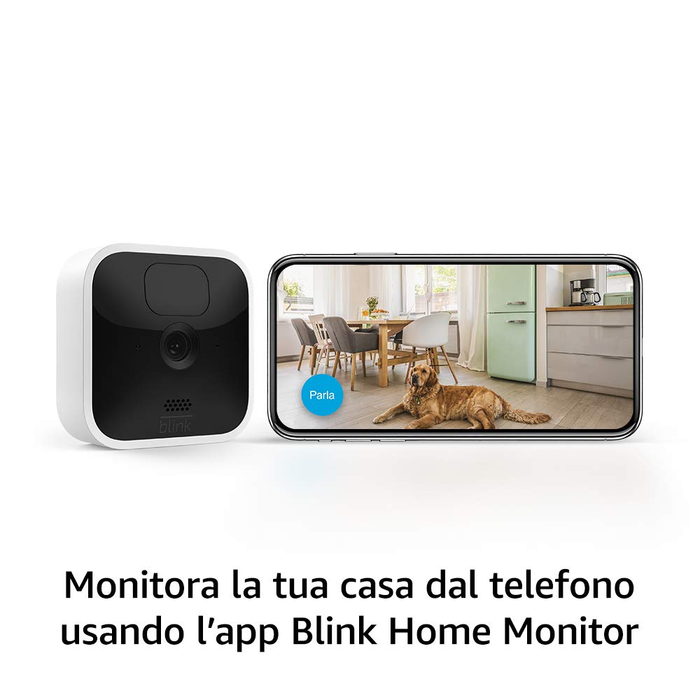 Blink Indoor, Videocamera di sicurezza in HD, senza fili, batteria autonomia 2 anni, rilevazione movimento, comunicazione bidirezionale, compatibile con Alexa | 4 videocamere 5 Blink Indoor, Videocamera di sicurezza in HD, senza fili, batteria autonomia 2 anni, rilevazione movimento, comunicazione bidirezionale, compatibile con Alexa | 4 videocamere - immagine 5